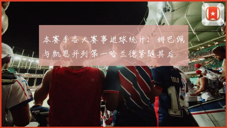 本赛季各大赛事进球统计：姆巴佩与凯恩并列第一哈兰德紧随其后